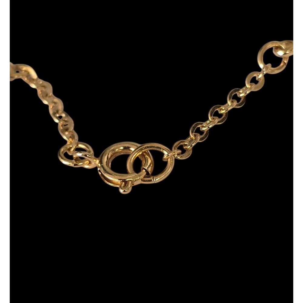 Delicate Facets Bracelet Small By Avon 1988 Gold-Tone Chain With Clear Crystal A - Picture 14 of 14